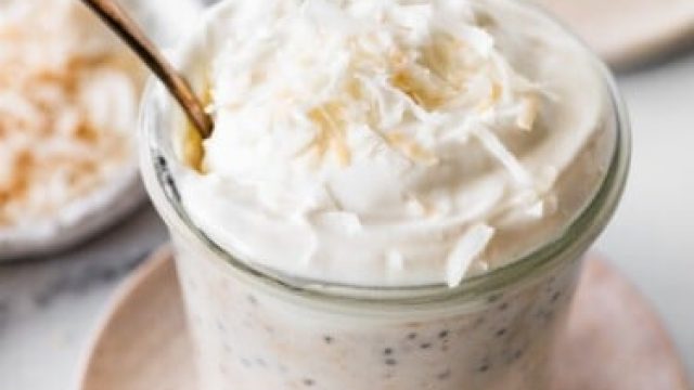 Indulge in Protein-Packed Coconut Cream Pie Overnight Oats