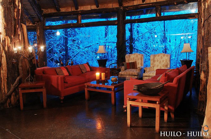 Magical magical wooden hotel, castle in the fairy forest--top emoticon